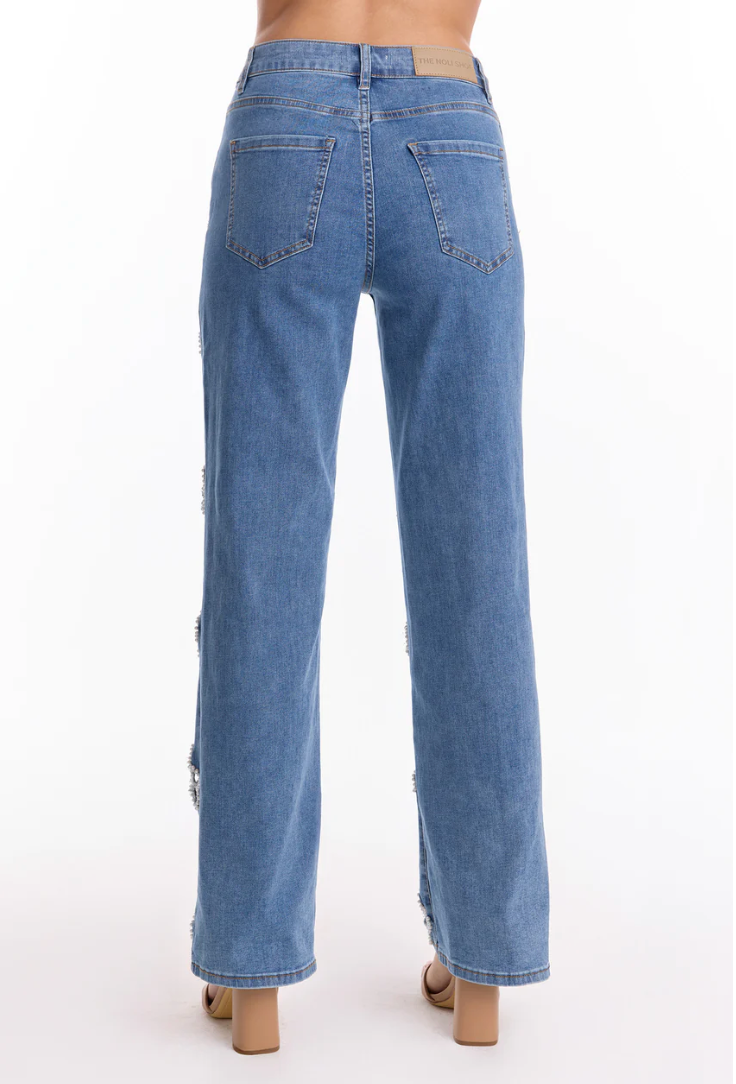 Floral Pearl Jeans
